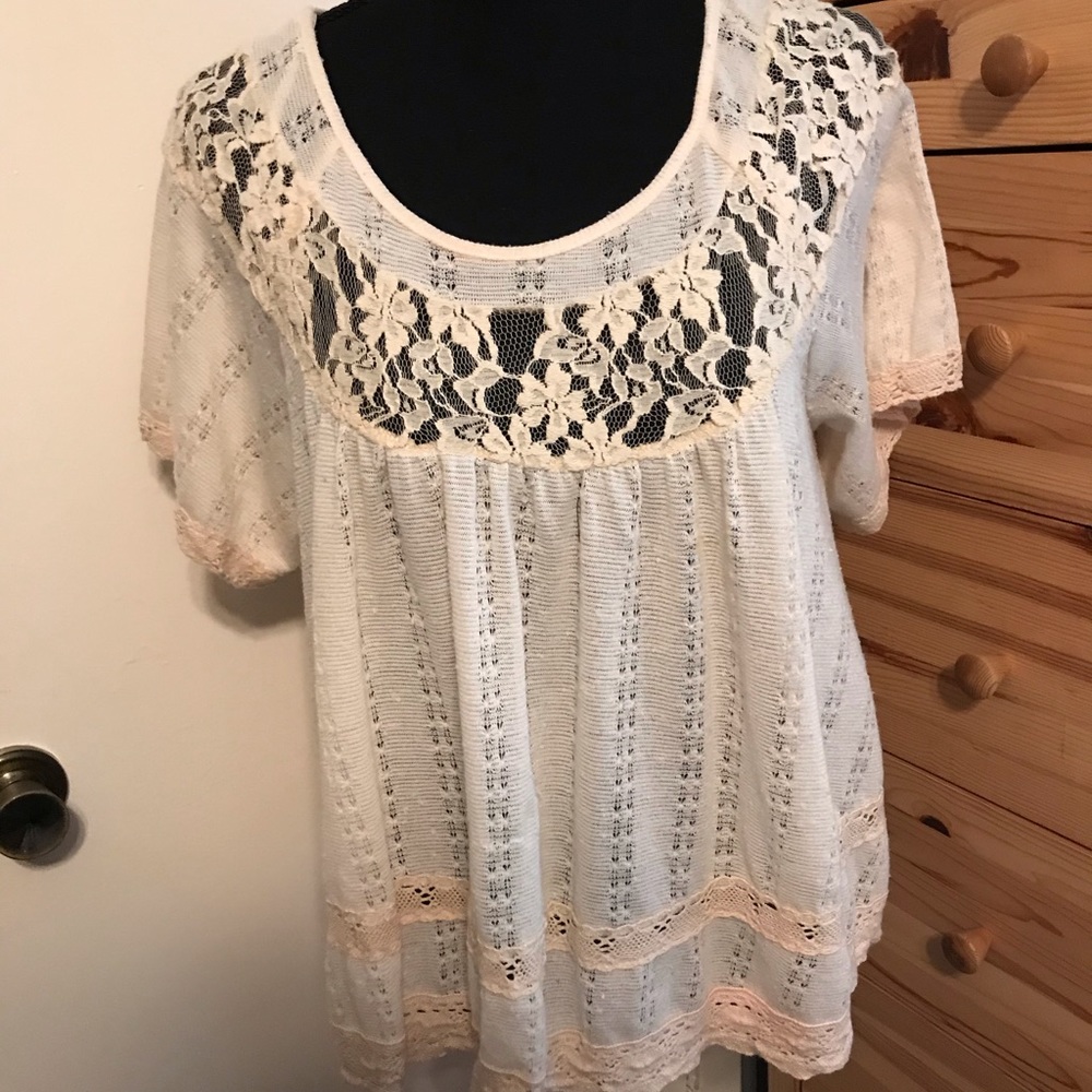 FREE PEOPLE lace blouse